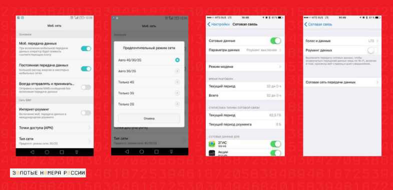 Активация интернета на Android и iOS